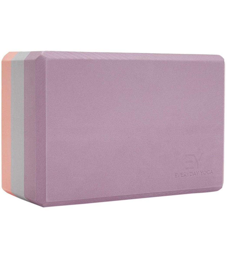 Yoga Mats & Props Everyday Yoga | 4 Inch Tri Color Foam Yoga Block