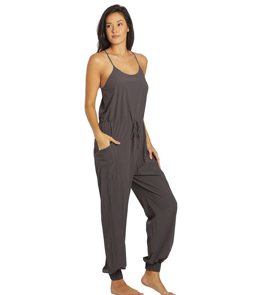 Clothing Sweaty Betty Yoga Leotards & Jumpsuits | Karma Jumpsuit Urban Grey