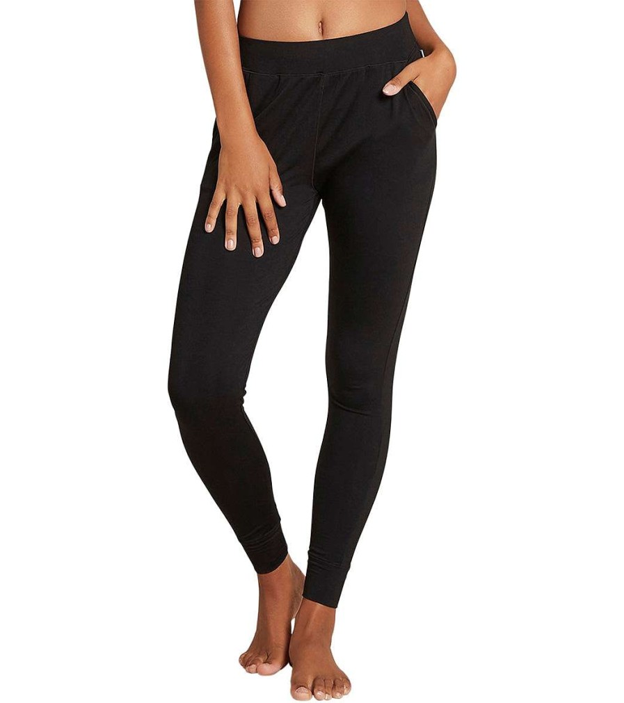 Clothing Boody Yoga Pants | Downtime Slim Leg Lounge Pant Black