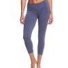 Clothing Hard Tail Yoga Leggings | Flat Waisted Cotton Yoga Capris