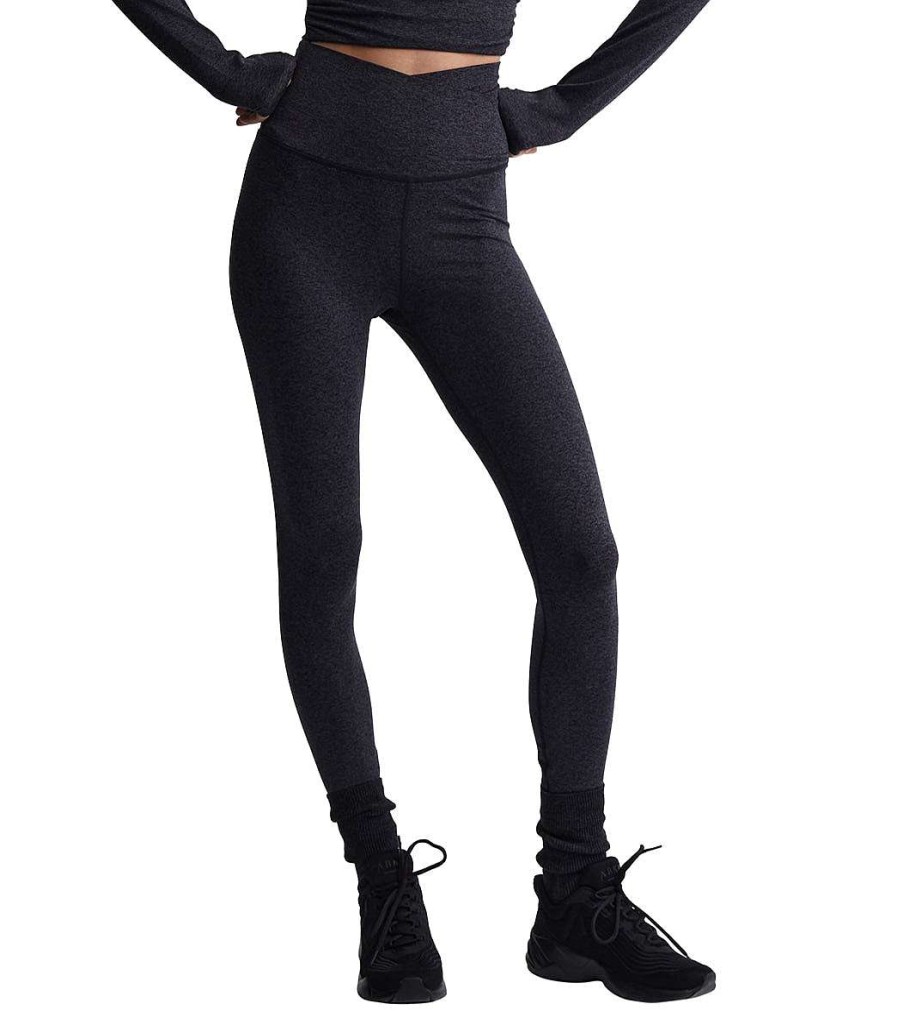 Clothing Varley Yoga Leggings | Always Warm Super High Leggings 25 Black Marl