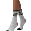 Accessories Spiritual Gangster | Sg Stripe Crew Sock White