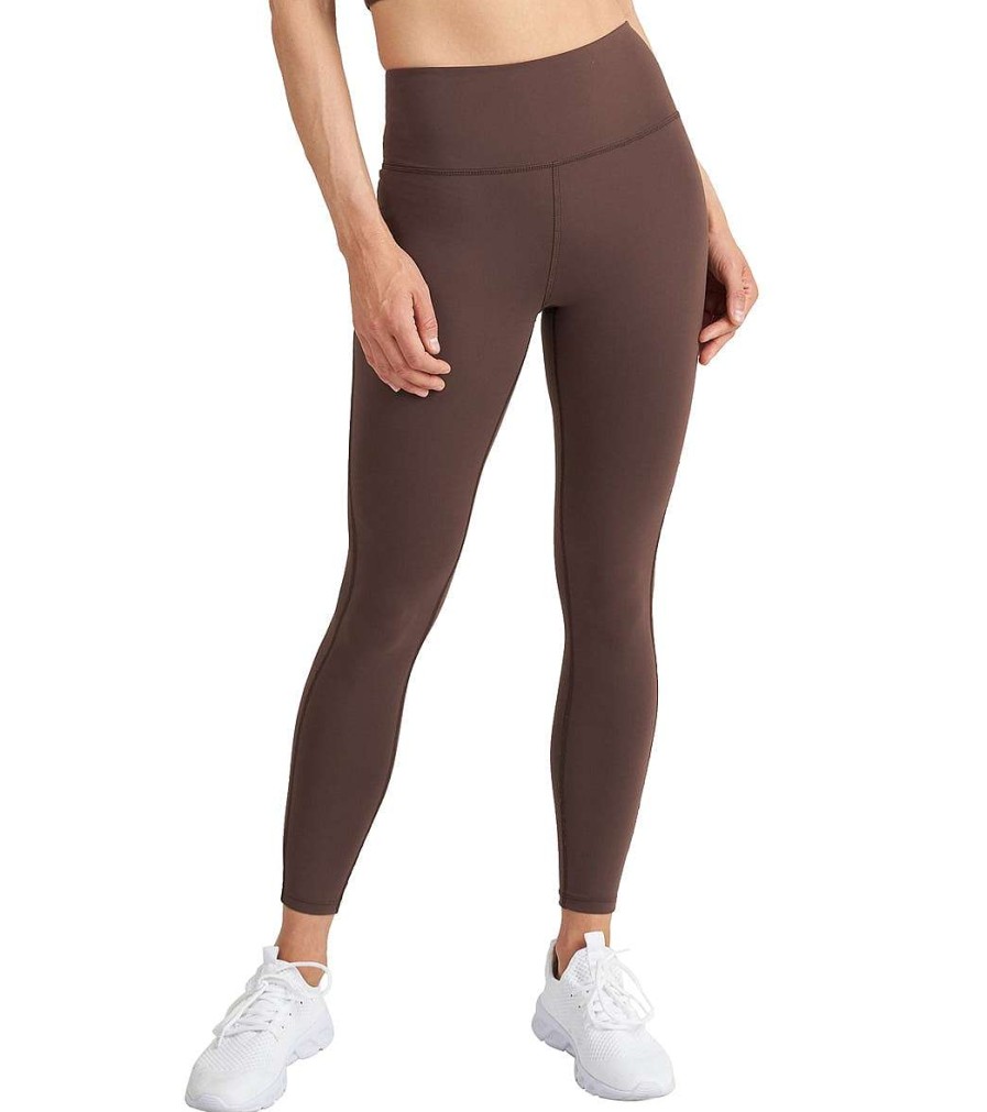 Clothing Thrive Societe Yoga Leggings | Overlap Pocket 7/8 Legging Fudge