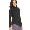 Clothing Everyday Yoga Yoga Tops | Shine Solid Roll Neck Asymmetric Sweatshirt