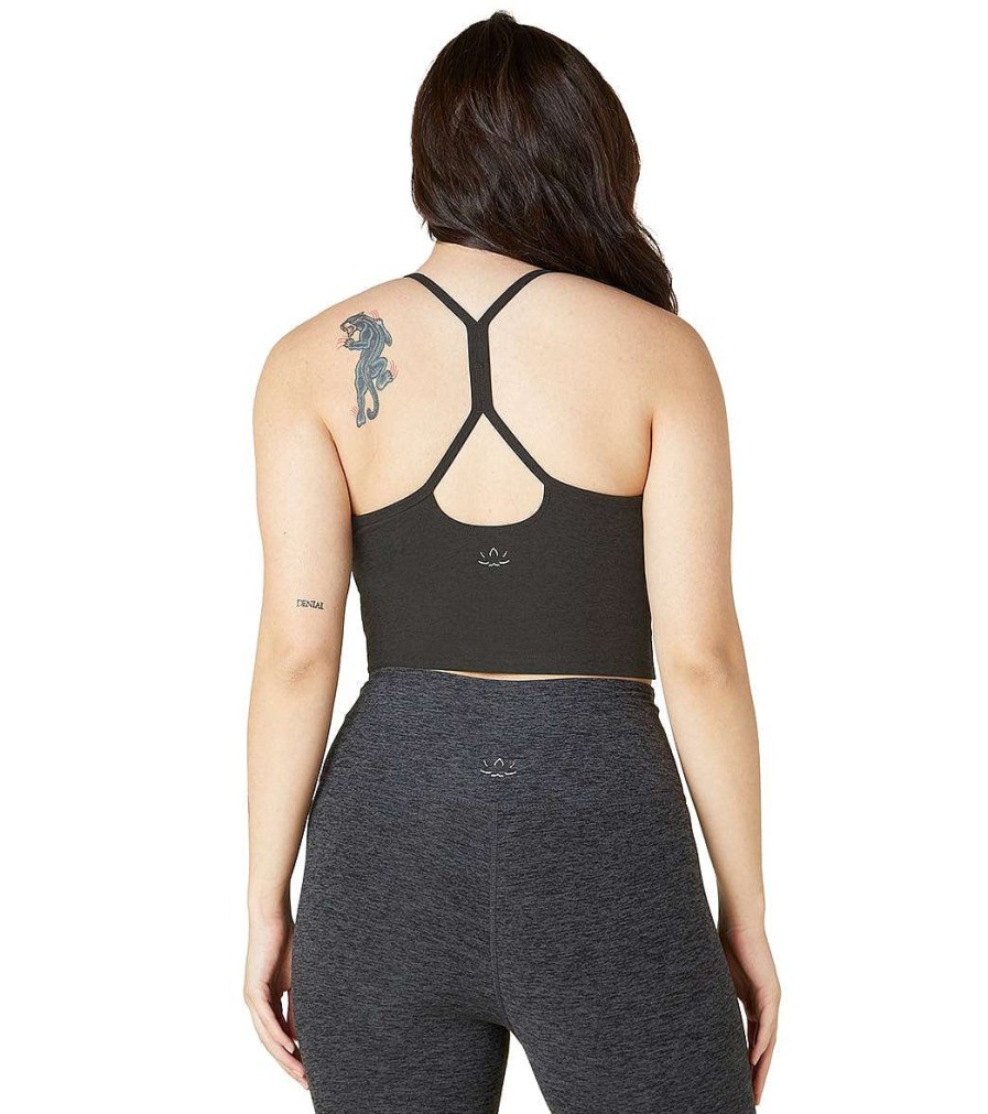 Clothing Beyond Yoga Yoga Support Tanks | Spacedye Slim Racerback Cami Darkest Night