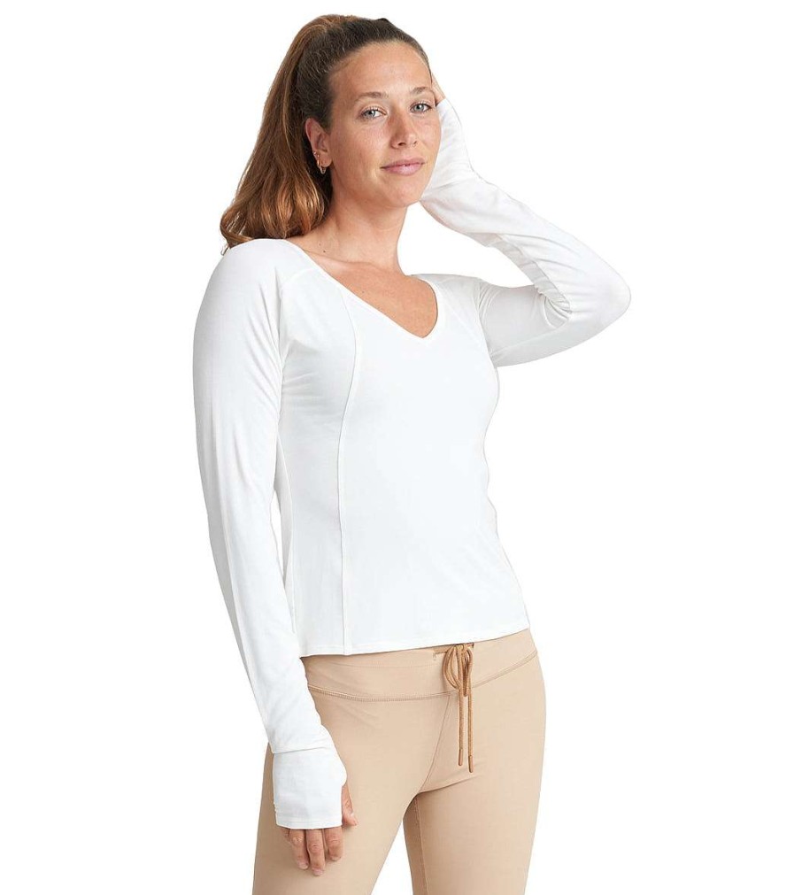 Clothing Thrive Societe Yoga Tops | Exposed Seam Long Sleeve