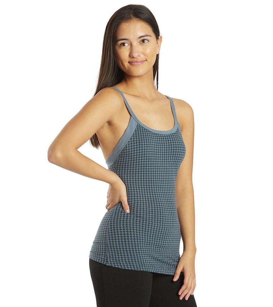 Clothing Hard Tail Yoga Support Tanks | Fastback Bra Tank Steel Blue