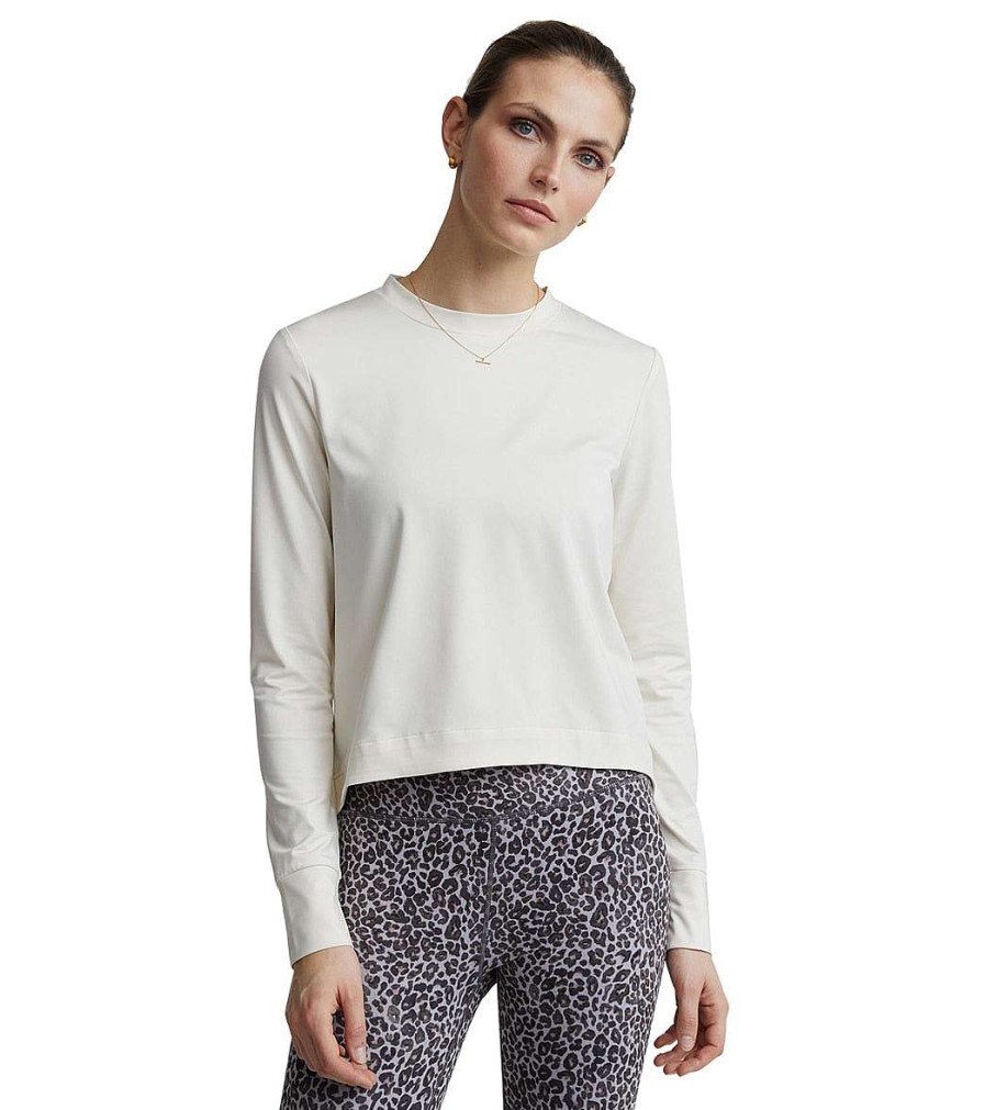 Clothing Varley Yoga Tops | Dalwood Top Ivory