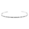 Accessories Mantraband | She Believed She Could, So She Did Bracelet Silver