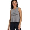 Clothing Spiritual Gangster Yoga Tops | More Soul Crop Tank Heather Grey