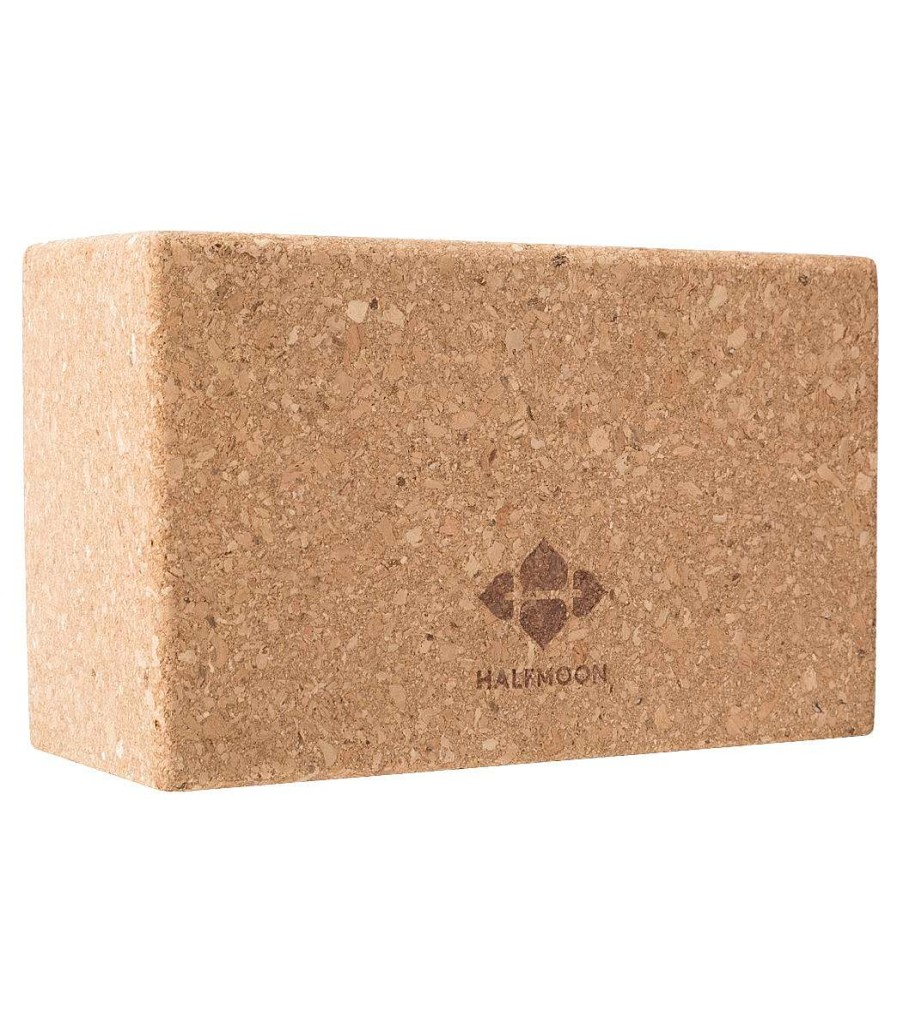 Yoga Mats & Props Halfmoon | Cork Yoga Block 3.5 Inch