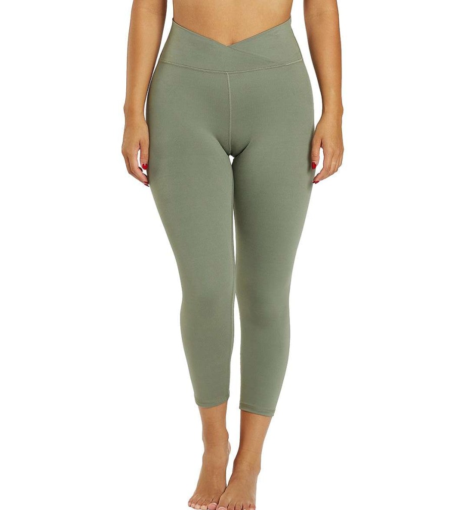 Clothing Balance Collection Yoga Leggings | Easy Crossover Capri