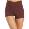 Clothing Everyday Yoga Yoga Shorts | Uphold Cheetah High Waisted Hot Yoga Shorts 1" Burgundy Cheetah