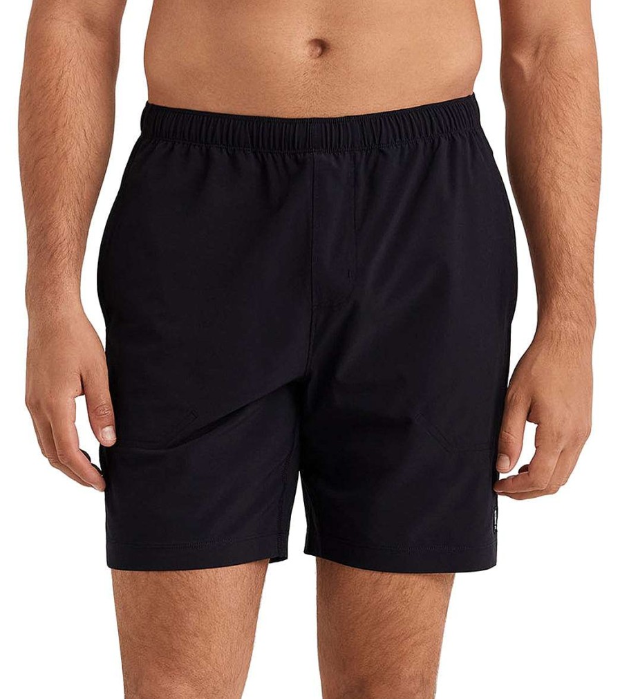 Clothing Rhone Men'S Yoga Shorts | 7" Essentials Training Short Unlined Jet Black