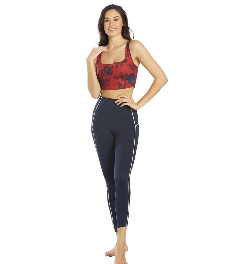 Clothing Free People Yoga Sports Bras | Ashford Lose Control Bra Burgundy Combo