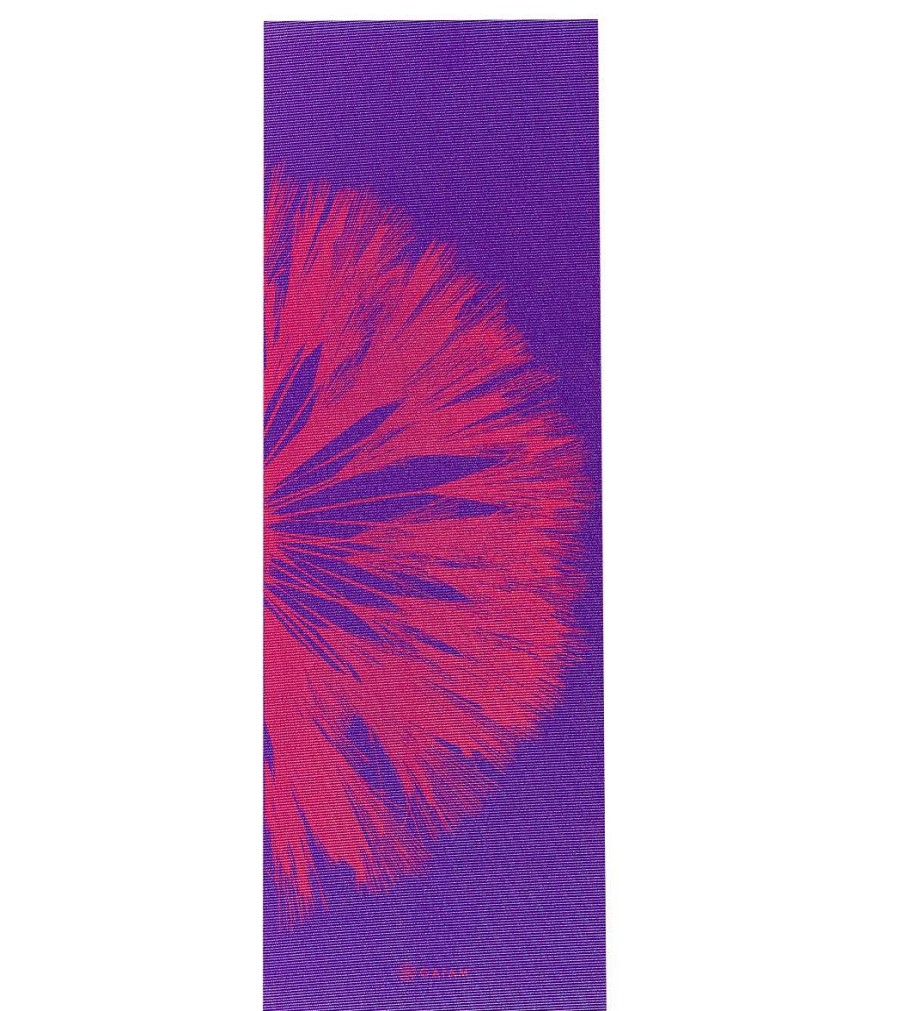 Yoga Mats & Props Gaiam | Reversible Printed Yoga Mat 68" 6Mm Extra Thick Dandelion Roar