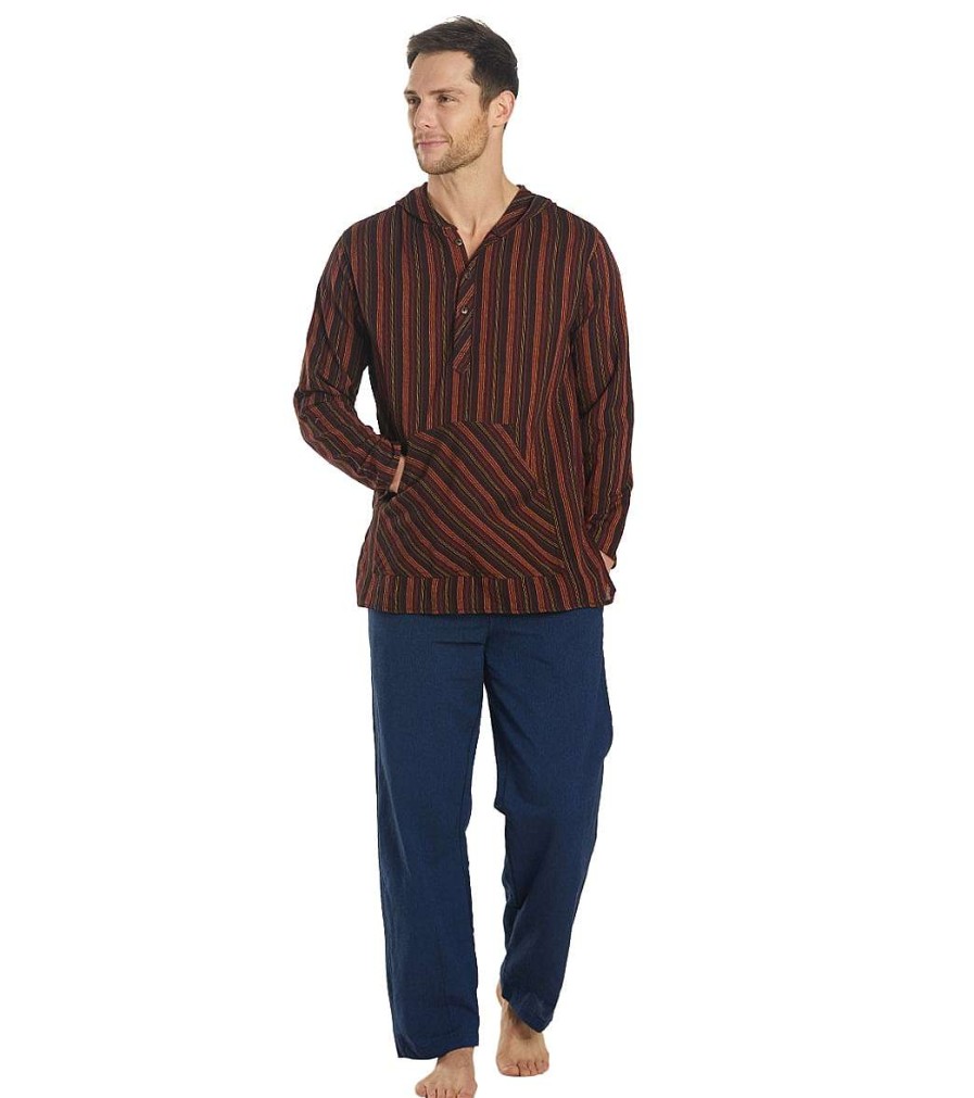 Clothing Yak & Yeti Men'S Yoga Shirts | Men'S Cotton Long Sleeve