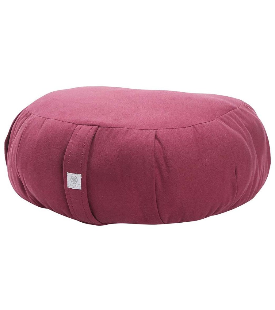 Meditation Gaiam | Cresent Moon Shape Meditation Pillow Burgundy