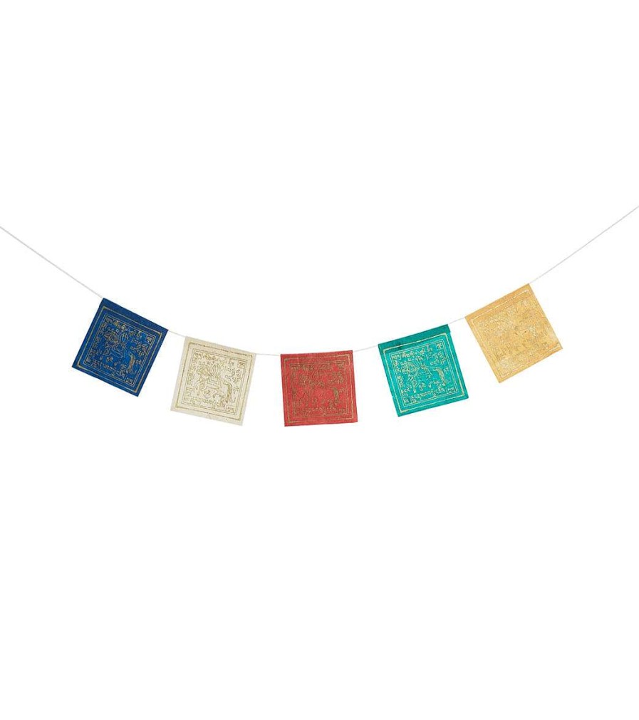 Meditation dZi | Paper Prayer Flag: Windhorse Multi