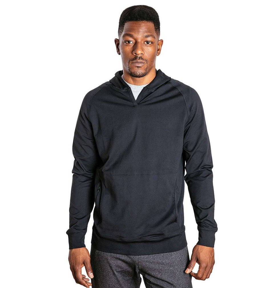 Clothing Public Rec Men'S Yoga Jackets & Hoodies | Politan Hoodie Black