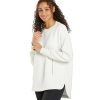 Clothing Varley Yoga Jackets & Sweatshirts | Paige Longline Sweat Ivory Marl