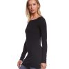 Clothing Hard Tail Yoga Tops | Long Sleeve Skinny Yoga Tee