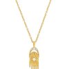 Accessories TAI Jewelry | Hamsa Necklace Gold