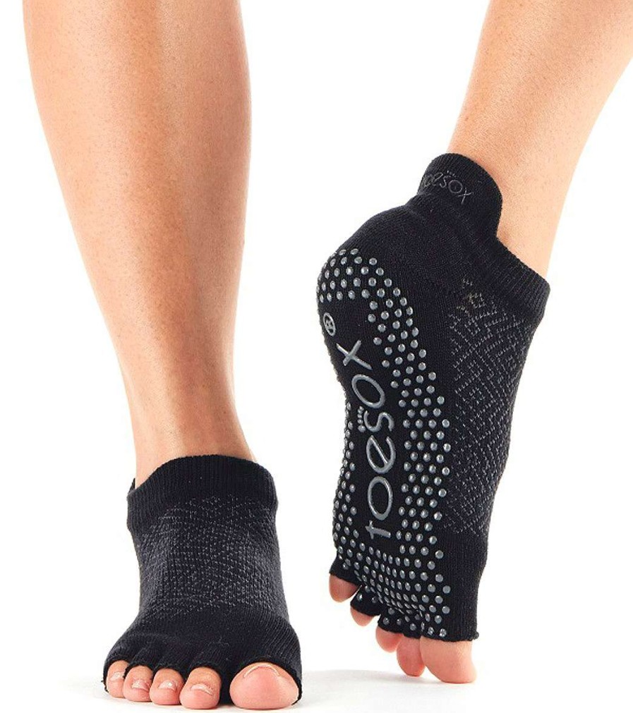 Accessories Toesox | Low Rise Half-Toe Yoga Grip Socks Sleigh