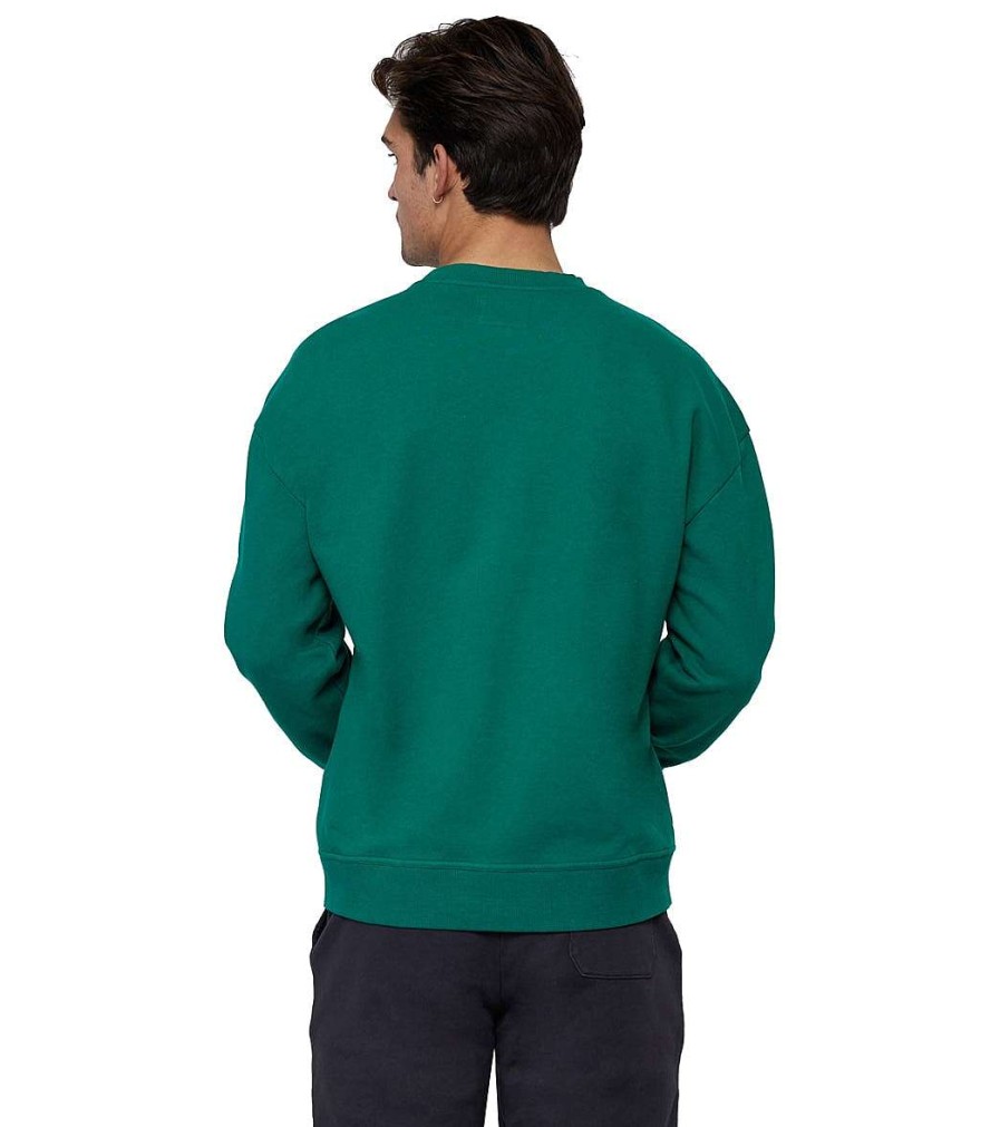 Clothing Spiritual Gangster Men'S Yoga Jackets & Hoodies | Optimist Nova Terry Pullover Cadmium Green