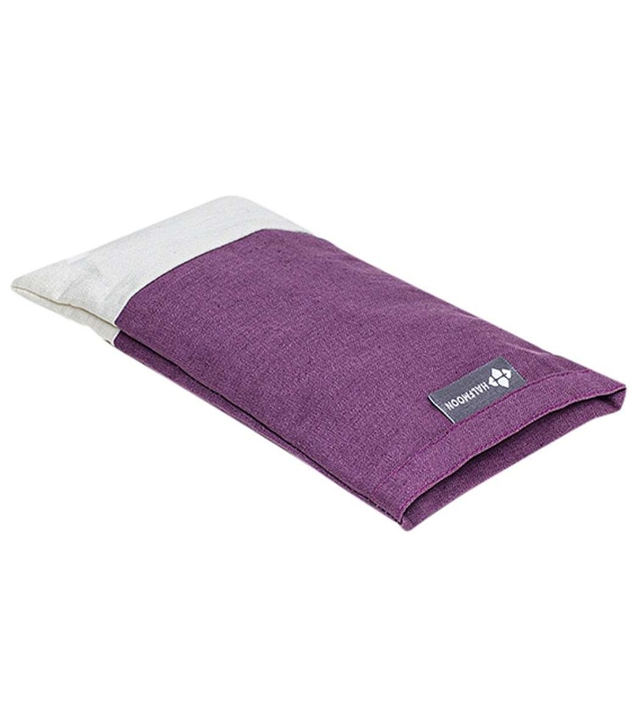 Yoga Mats & Props Halfmoon | Linen Eye Pillow Plum/Ivory