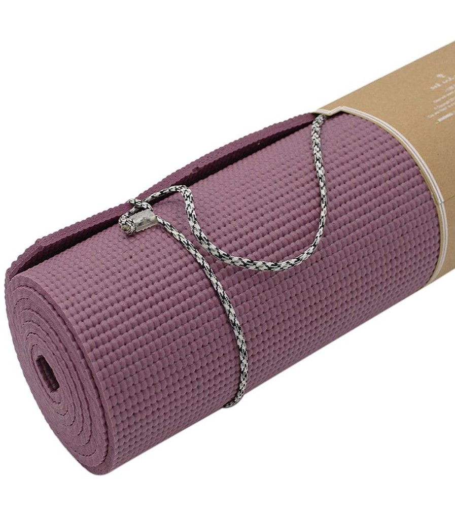 Yoga Mats & Props Oak and Reed | Premium 6Mm Yoga Mat With Carry Rope Mauve