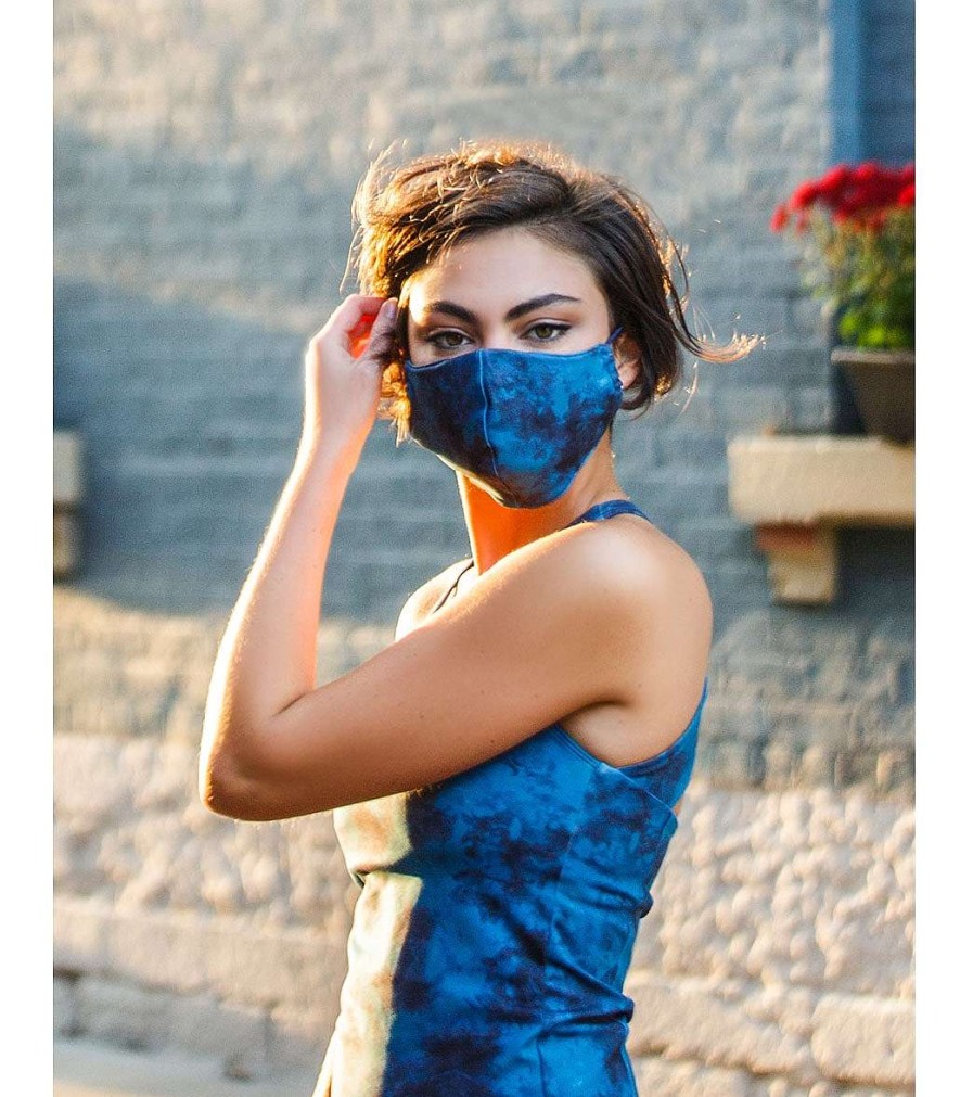 Accessories Everyday Yoga | Tie Dye Face Mask Indigo