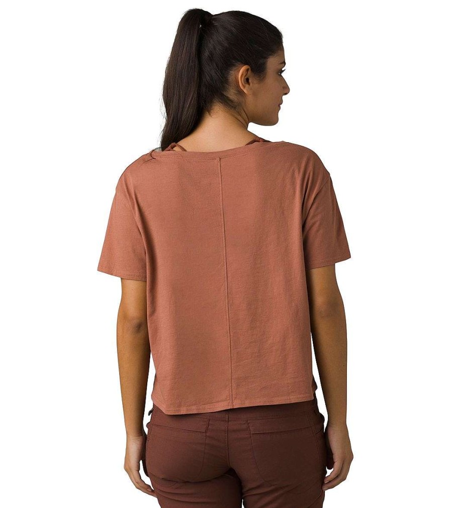 Clothing prAna Yoga Tops | Women'S Journeyman Tee 2.0 Heather Grey Keep Growing