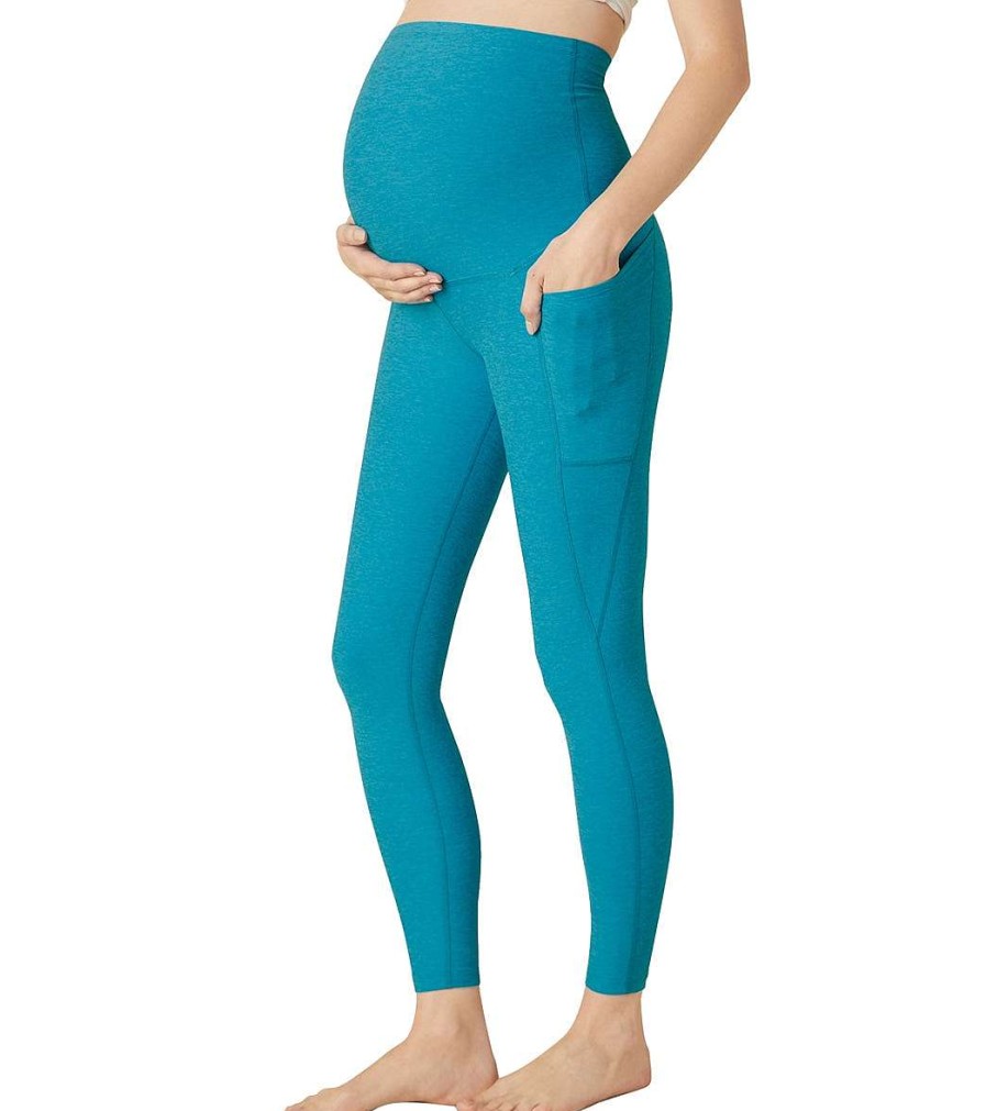 Clothing Beyond Yoga Yoga Leggings | Spacedye Maternity Out Of Pocket High Waisted 7/8 Leggings