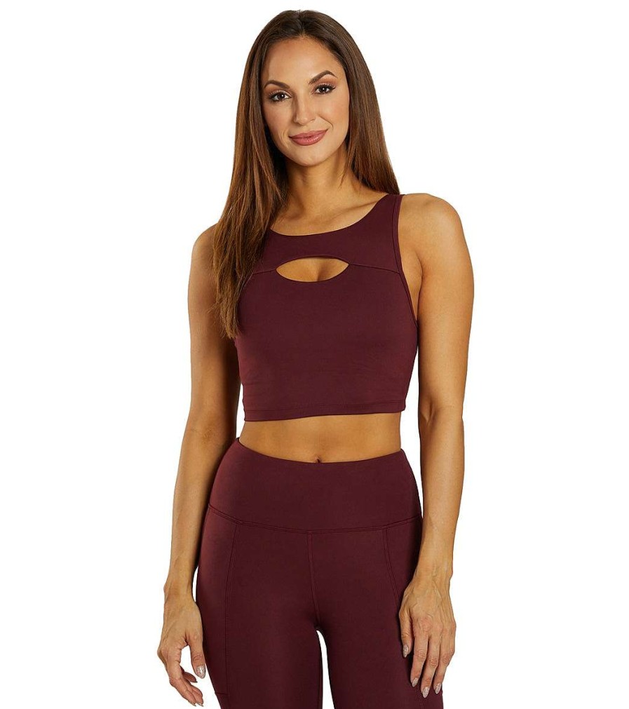 Clothing Marika Yoga Sports Bras | Rose Sports Bra Tawny Port