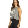 Clothing Spiritual Gangster Yoga Tops | Luna Crop Tank Heather Grey