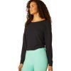 Clothing Beyond Yoga Yoga Tops | Do The Twist Cropped Pullover Black