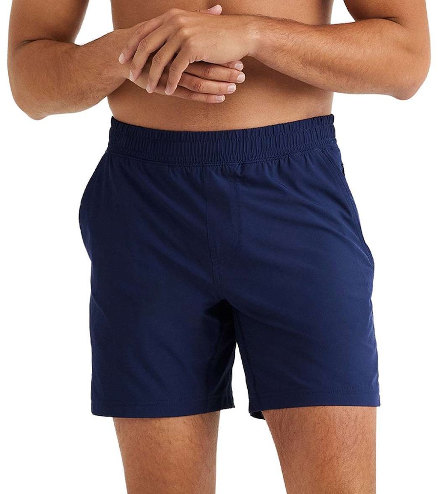 Clothing Rhone Men'S Yoga Shorts | Men'S 7 Mako Shorts Unlined Navy