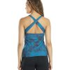 Clothing Everyday Yoga Yoga Support Tanks | Tie Dye Elevated Support Tank Indigo