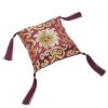 Meditation dZi | 7'' Brocade Bowl Cushion Purple