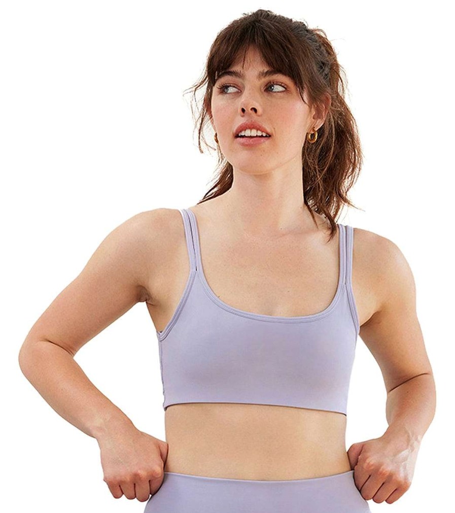 Clothing Cream Yoga Yoga Sports Bras | Nora Bra Lavender