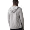 Clothing prAna Men'S Yoga Jackets & Hoodies | Cardiff Fleece Full Zip Heather Grey