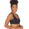 Clothing Glyder Yoga Sports Bras | Splendid Yoga Sports Bra Black/Silver Lace Gloss