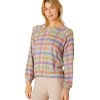 Clothing Beyond Yoga Yoga Jackets & Sweatshirts | Relaxed Raglan Pullover Pastel Gingham