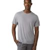 Clothing prAna Men'S Yoga Shirts | Prospect Heights Crew Grey