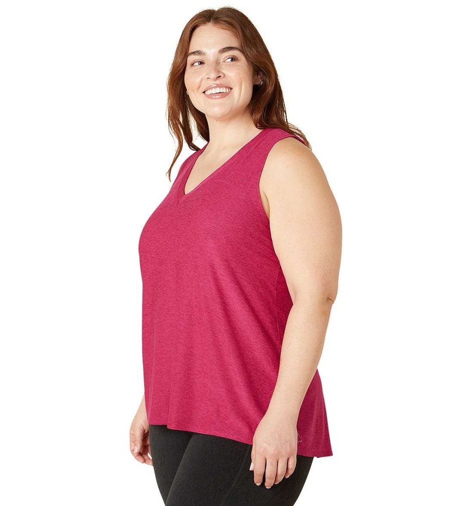 Clothing Beyond Yoga Yoga Tops | Plus Featherweight All About It Split Back Tank