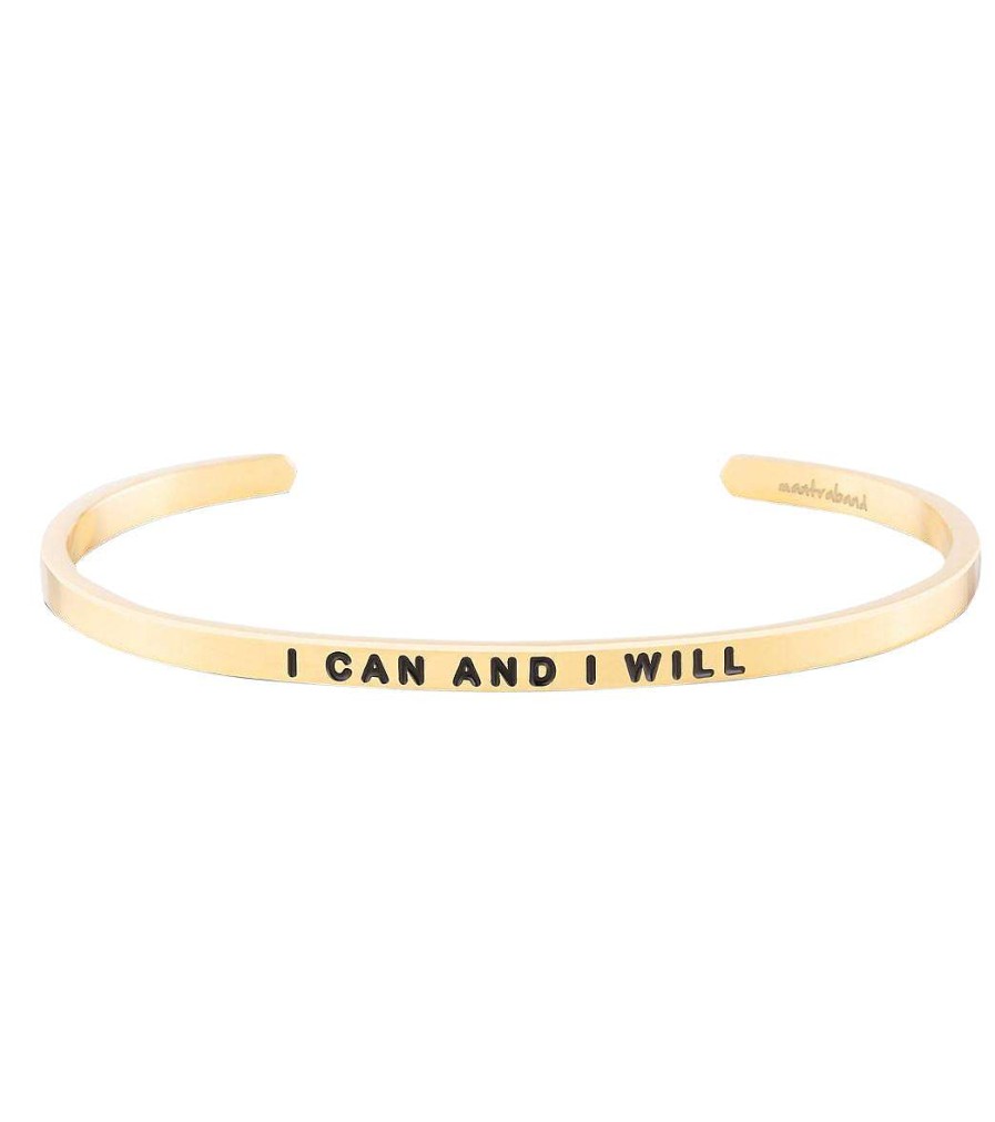 Accessories Mantraband | I Can And I Will Bracelet Yellow Gold