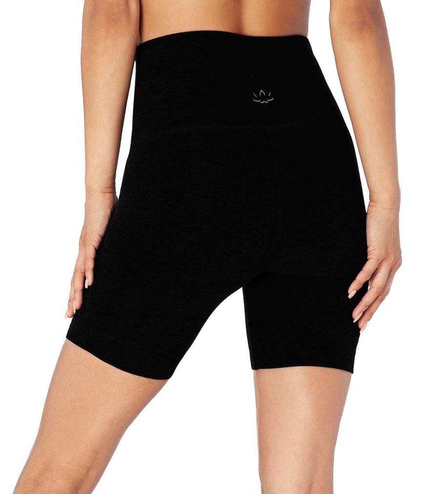 Clothing Beyond Yoga Yoga Shorts | Supplex High Waisted Biker Shorts Jet Black