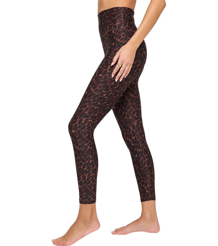 Clothing Spiritual Gangster Yoga Leggings | Ada Dream Tech Eco Jersey Hw 7 Chocolate Animal Print