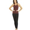 Clothing Everyday Yoga Yoga Support Tanks | Elevated Cheetah Support Tank Burgundy Cheetah